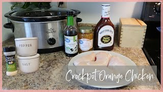 Crockpot Orange Chicken  Freezer Meal  Easy Chicken Crockpot Recipe [upl. by Ayam455]