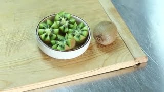 How to Carve a Kiwi Into a Flower  Fruit Cutting Tips [upl. by Islean]