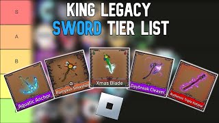 UPDATED  King Legacy Sword Tier List [upl. by Felt517]