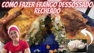 ✅Como fazer frango desossado recheado✅ [upl. by Anyg]