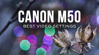 Canon M50 Best Video Settings  Part 1 [upl. by Sotsirhc]