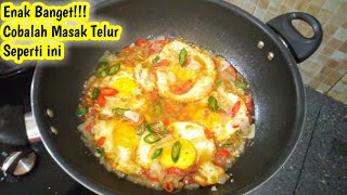 ini Enak Banget Masak Telur Ceplok Cara Baru 5 Menit Jadi Wajib Coba [upl. by Netram]