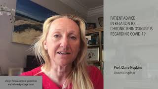 Patient Advice in Relation to Chronic Rhinosinusitis regarding COVID19 [upl. by Poree]