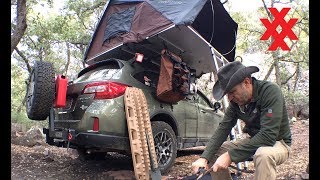 Rooftop Tent Camping Subaru Outback Overland by 4XPEDITION [upl. by Siramad]