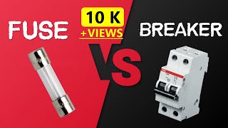 Circuit Breaker Vs Fuse  Key Differences  Working Principal Explained [upl. by Nemlaz647]