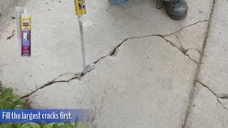 How to Repair a Cracked Sidewalk [upl. by Hett144]