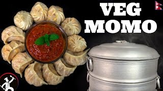 VEG MOMO भेज मःम from NEPAL l  VEG DUMPLING RECIPE  Nepali Food Recipe  Yummy Food World 🍴 93 [upl. by Dianthe]