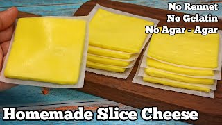 How to Make SLICE CHEESE at Home American Cheese [upl. by Iveel]