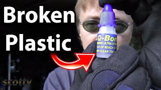 How to Fix Broken Plastic Car Parts with Super Glue [upl. by Artinak]