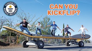 Worlds largest skateboard  Guinness World Records [upl. by Dowlen]