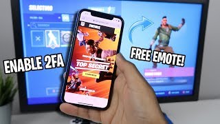 How to ENABLE 2FA FORTNITE EASY METHOD FREE EMOTE [upl. by Teria]