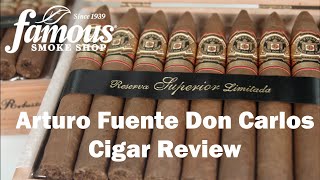 Arturo Fuente Don Carlos Cigars Review  Famous Smoke Shop [upl. by Anen]