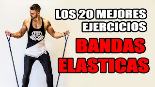 🔴 Los 20 mejores EJERCICIOS  BANDAS ELASTICAS [upl. by Anallese]