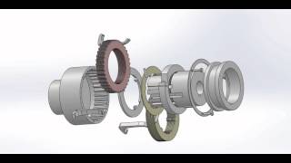 Mechanisch betätigte Lamellenkupplung XplodMontage Rotiert X Achse [upl. by Dazraf]