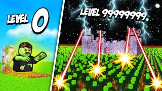 GETTING MAX LEVEL ZOMBIE BASE in Roblox Zombie Defence tycoon [upl. by Karsten]