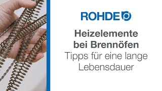 Heizelemente Heizwendeln im Brennofen – Der richtige Umgang verlängert die Lebensdauer [upl. by Andy]