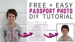 How to Make Passport Size Photo for FREE  How to Use Pixlr Tutorial  Canva Tutorial for Beginners [upl. by Raynata513]