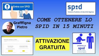 COME OTTENERE LO SPID  IDENTITA DIGITALE [upl. by Silberman]