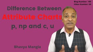 Difference between Attribute Control Chart p np c u  IATF 16949  ENGLISH  Bhavya Mangla [upl. by Yllrebmik]