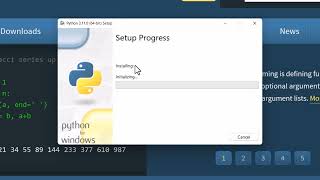 Basic install of Python 311 onto Windows 11 [upl. by Pollard]