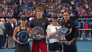 Trophy presentation ceremony  Mastercard Hopman Cup 2019 [upl. by Koeninger]