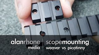 Scope Mounting  Weaver vs Picatinny [upl. by Ellerehc413]