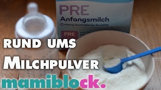 Alles rund ums Milchpulver  Babynahrung  Säuglingsnahrung  mamiblock  Der Mami Blog [upl. by Aihsemak]