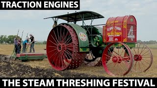 Steam Engines at the Steam Threshing Festival [upl. by Llevra]