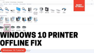 How to fix Windows 10 Printer Offline [upl. by Anemolif]