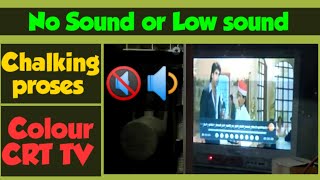 China TV Low sound problem Low audio in CRT TV Picture ok No sound [upl. by Knuth487]