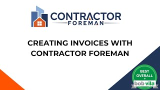 Creating Invoices with Contractor Foreman [upl. by Polky]