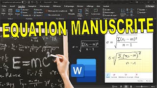 Equation manuscrite dans Word [upl. by Dhu]