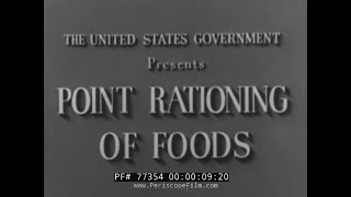 WWII CHUCK JONES CARTOON quotPOINT RATIONING OF FOODSquot 77354 [upl. by Eneres]