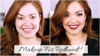 MAKEUP TUTORIAL FOR REDHEADS  Makeup for FAIR skin [upl. by Ulla702]