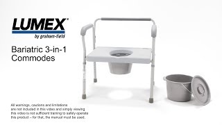 Lumex® Bariatric 3in1 Commodes [upl. by Hogan]