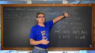 Solving Natural Exponential Functions 3 Examples with Natural Logarithms [upl. by Celisse882]