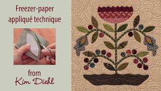 Reverse appliqué with freezer paper  video tutorial [upl. by Ahsenav]