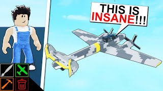 THE GREATEST PLANE BUILDING GAME ON ROBLOX Build a Plane [upl. by Kerril]