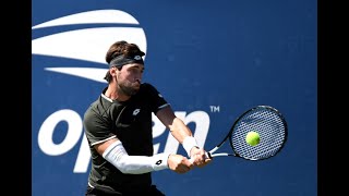 Jenson Brooksby vs Nikoloz Basilashvili  US Open 2019 R2 Highlights [upl. by Anaig960]