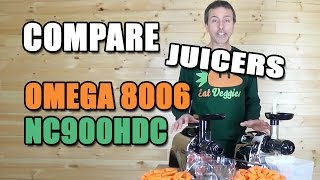 Comparison Omega 8006 amp Omega 900HDC Juicers [upl. by Kawasaki]