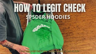 How to Legit Check Sp5der Hoodies “Slime Green” Colourway InHand Review [upl. by Anniahs]