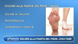 Il Mio Medico  Dolore alla pianta del piede cosa fare [upl. by Deeas]