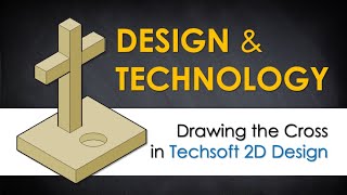 Drawing an Isometric Cross in Techsoft 2D Design [upl. by Ellennoj]