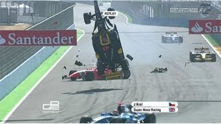 GP2  Massive Crash Compliation Part 1 [upl. by Arakawa]