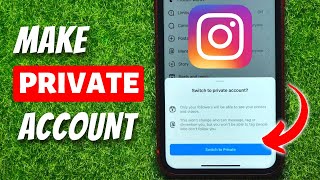 How To Make Instagram Account Private 2024 [upl. by Mosra]