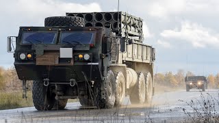 US Marines Demonstrate M270 MLRS amp M142 HIMARS Capabilities [upl. by Eserahc]