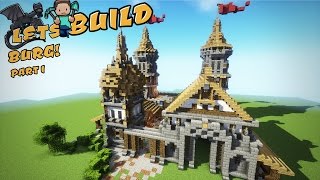 Eine Burg bauen  Minecraft Tutorial  Part 1 [upl. by Toscano]