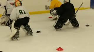 Goalie Drills Youth group drills [upl. by Nwahsd]