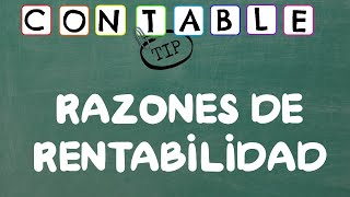 RAZONES DE RENTABILIDAD [upl. by Tnemelc]