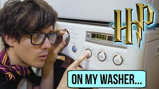 HARRY POTTER Theme but played on my WASHER amp DRYER [upl. by Elleinod]